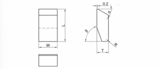 Carbide Saw Tips - Style A