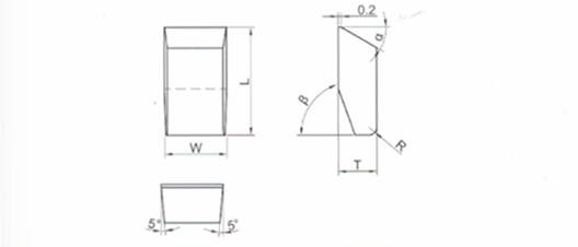 Carbide Saw Tips - Style B